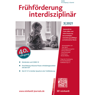 Frühförderung interdisziplinär 3/2021