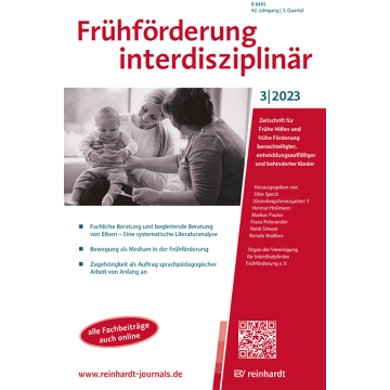 Frühförderung interdisziplinär 3/2023