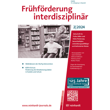 Originalarbeit: Unterstützung des Übergangs von der Kita in die Grundschule durch die MuTig Intervention