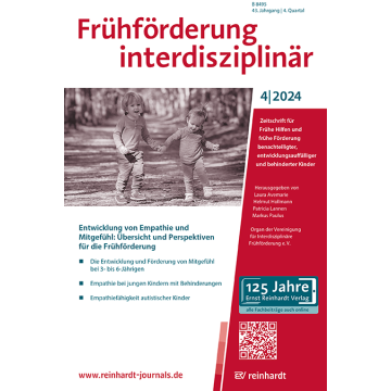 Originalarbeit: Empathie in den ersten Lebensjahren autistischer Kinder - Stand der Forschung und Implikationen für die Frühförderung