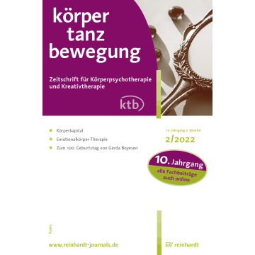 körper - tanz - bewegung 2/2022