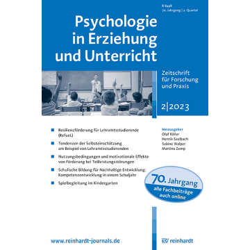 Psychologie in Erziehung und Unterricht 2/2023