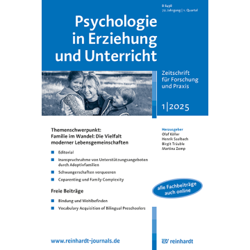 Psychologie in Erziehung und Unterricht 1/2025